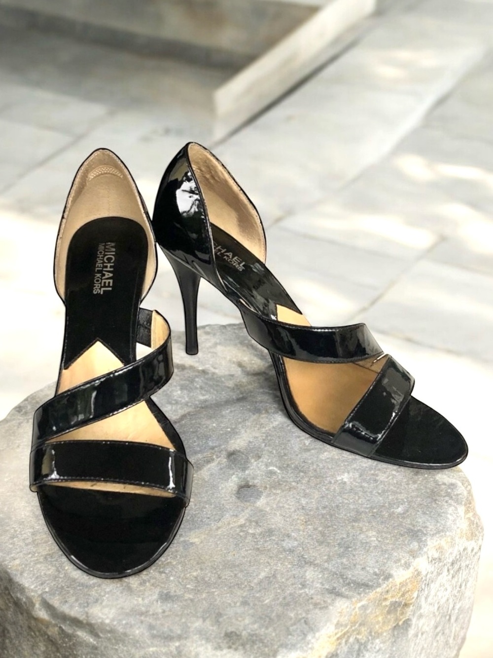 Michael Kors Sandals Black Patent Women’s